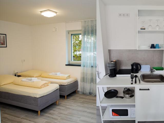 Private Studio mit eigene Küche und Bad