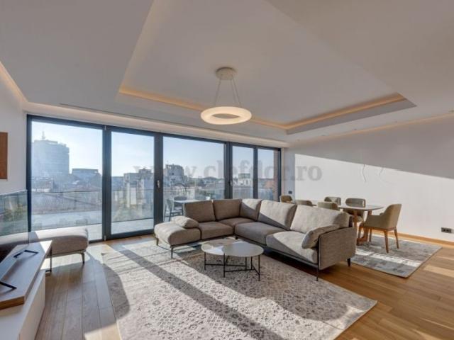 Primaverii 2 bedroom penthouse apartment modern furnished building 2022