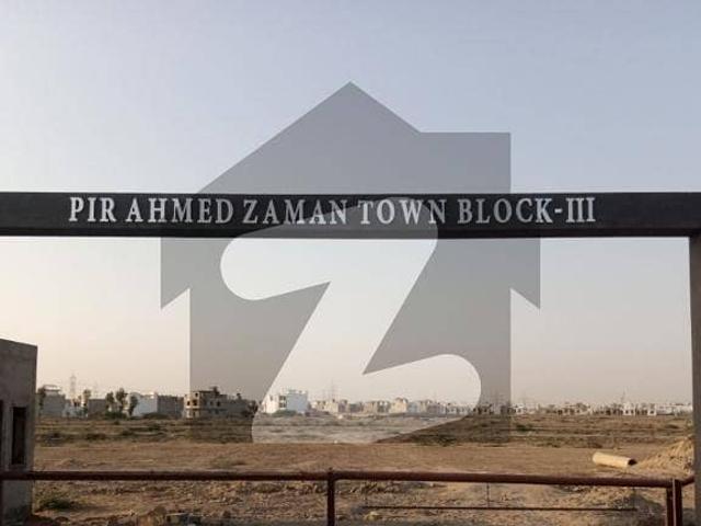 Prime 240Sq Yards Plot On 40Fit Road West Open Pir Ahmed Zaman Town Block 3