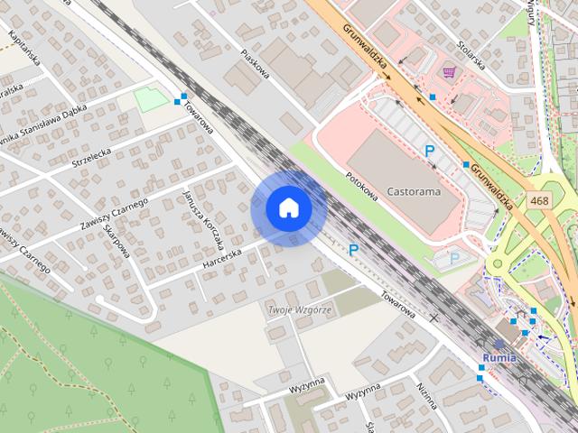 Przytulne 2 pokoje, Balkon 8 m², m.garażowe Rumia