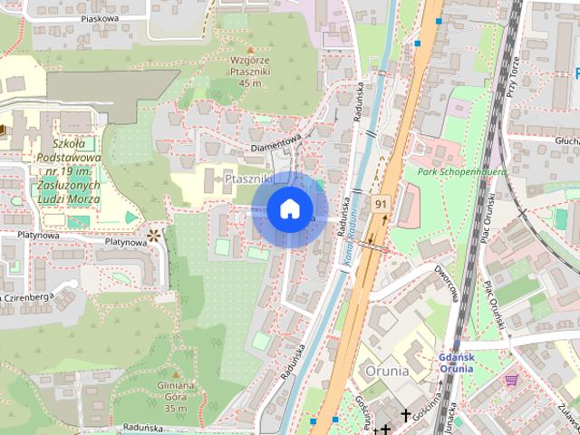 Przytulne mieszkanie przy Parku Oruńskim | 29 m² | Gdańsk Orunia