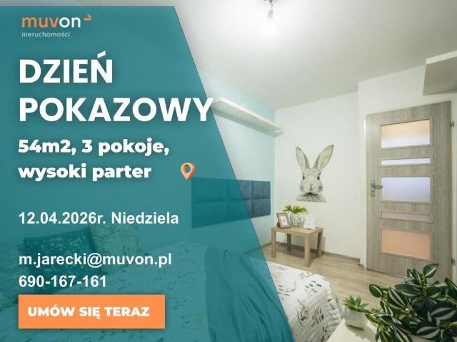 Limanowskiego / Mokra: 55m2, 3 pokoje i parking