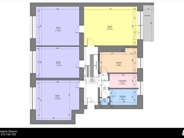 Przestronne 112,5 m² w przedwojennej kamienicy z windą