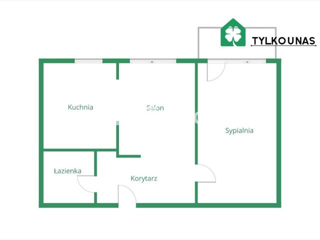 Przestronne 2 pokojowe mieszkanie z balkonem w Gdańsku