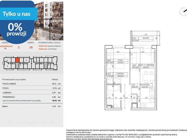 Na sprzedaż przestronne 2 pokojowe mieszkanie 36,42 m² w Bielawach