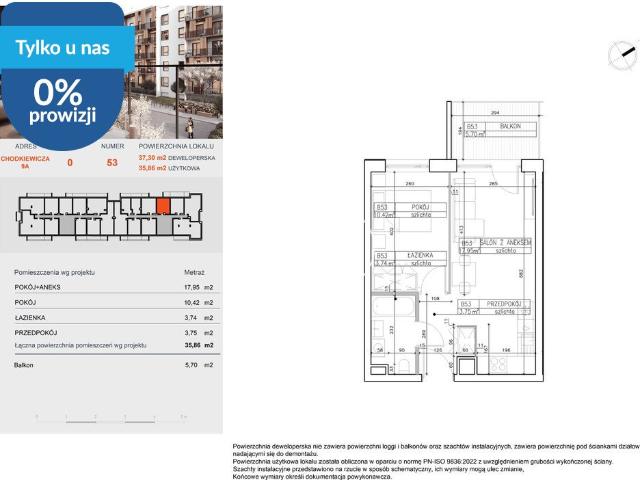 Sprzedam przestronne 2 pokojowe mieszkanie 36 m² w Bielawach