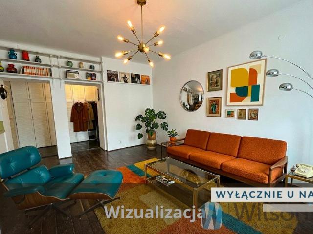 Przestronne 2 pokojowe mieszkanie z wydzieloną kuchnią na Mokotowie