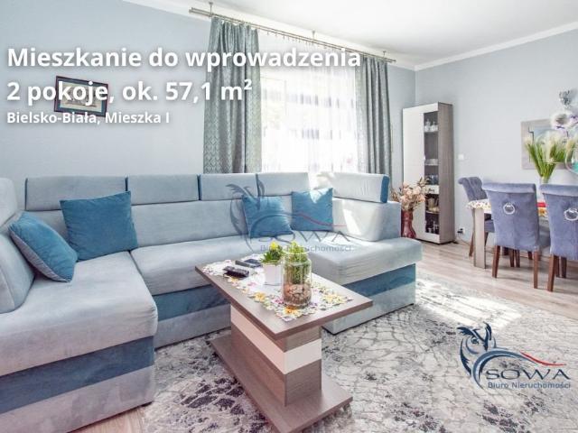 Przestronne 2 pokojowe mieszkanie z balkonem i piwnicą