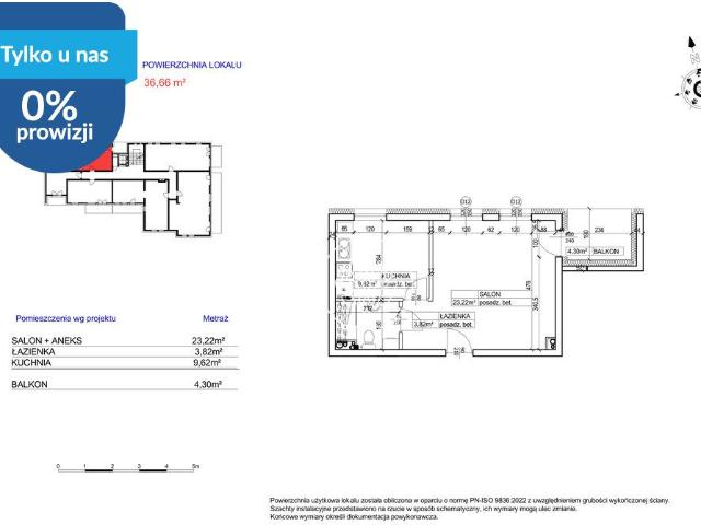 Przestronne 36,66 m² w Bocianowie – idealne dla singla lub pary