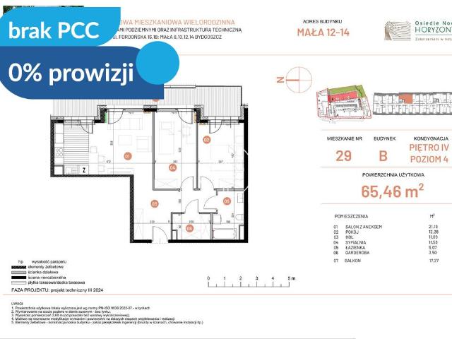 Sprzedam przestronne 3 pokojowe mieszkanie w Bydgoszczy