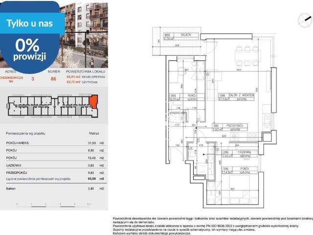 Zapraszam do obejrzenia 3 pokojowego mieszkania 63,8 m² w Bielawach