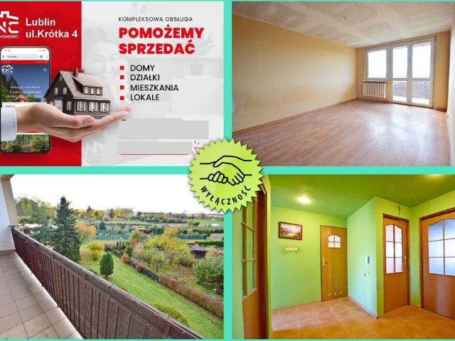 Przestronne 3 pokojowe mieszkanie z dużym balkonem i garażem