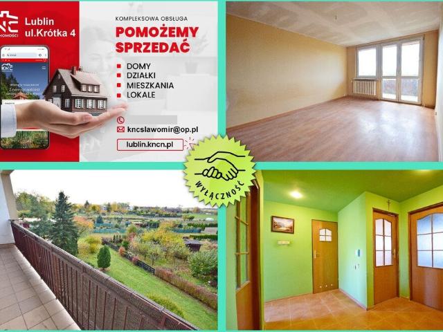 Przestronne 3 pokojowe mieszkanie z dużym balkonem i garażem