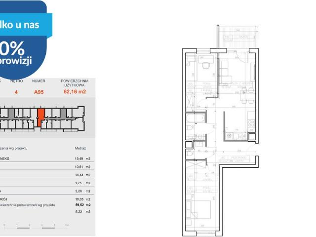 Na sprzedaż przestronne 3 pokojowe mieszkanie z systemem smart home