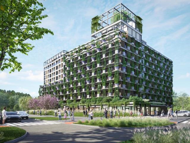 Przestronny apartament 182 m2 z tarasami i zieloną elewacją