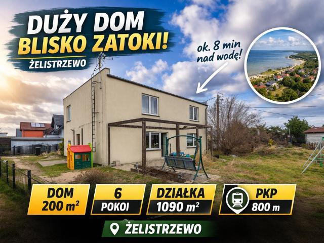 Przestronny dom 200 m² z 6 pokojami i dużą działką