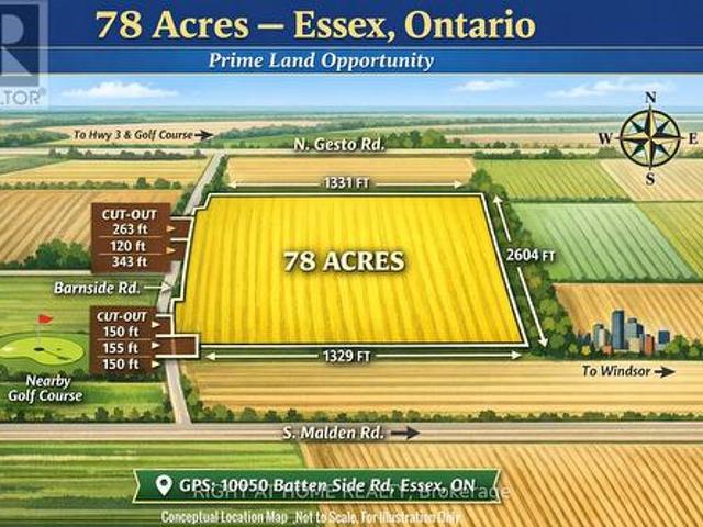 Pt Lt 30 Con Batten Side Road, Essex, ON, N8M 2X6 farm for sale | Listing ID X13016 | Royal LePage