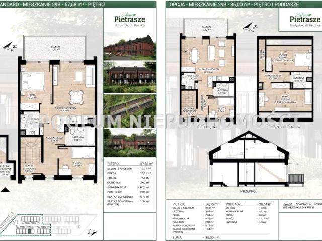 Pużaka 57,68 m², Białystok