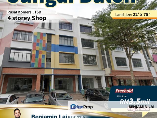 Pusat Komersil TSB, Sungai Buloh 4 Storey Shop For Sale