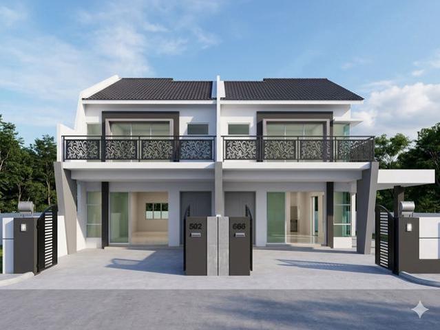 Pusing Double Storey Batu Gajah Lahat Bemban Terrace House Ipoh