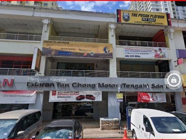 PV1 Ground Floor & Basement Shop, Taman Melati Utama Facing Mainroad MRR2 Highway Freehold For Sale