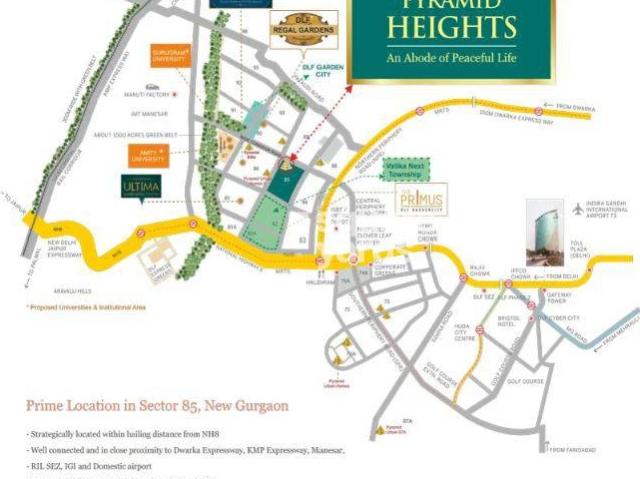 Pyramid Heights 2 Bedroom 591 Sq. Ft. Apartment in Badha Gurgaon Listing ID: #9654