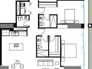 QANVAS #142: Departamento en venta de 3 habitaciones y terraza, en exclusivo edificio en el sector de La Carolina, Quito