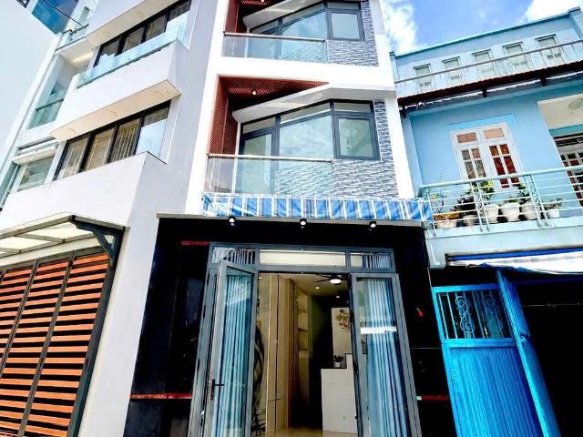 Quận 6, mới đẹp, hồng bàng, gần vòng xoay phú lâm, hẽm 7m thông, 34m2, 4tầng, 4pn, nhỉnh 4tỷ