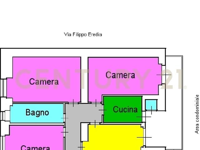 Quadrilocale da ristrutturare in via filippo eredia 49, Catania