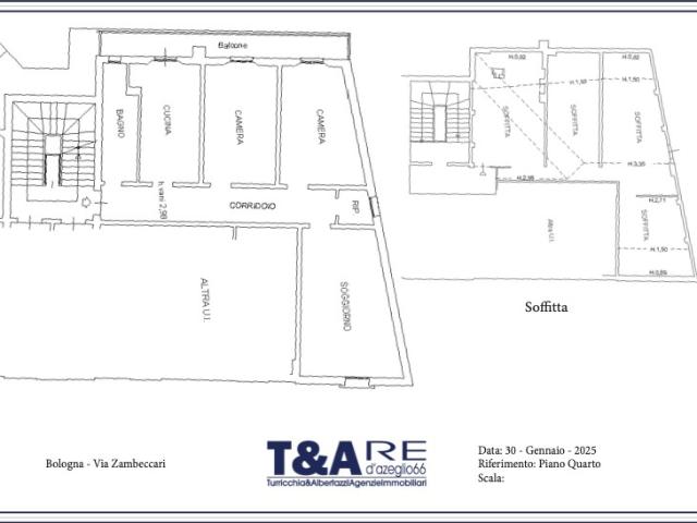 Quadrilocale da ristrutturare in via zambeccari, Bologna