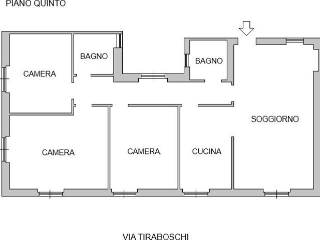 Quadrilocale in affitto a Milano via Tiraboschi 8, Porta Romana