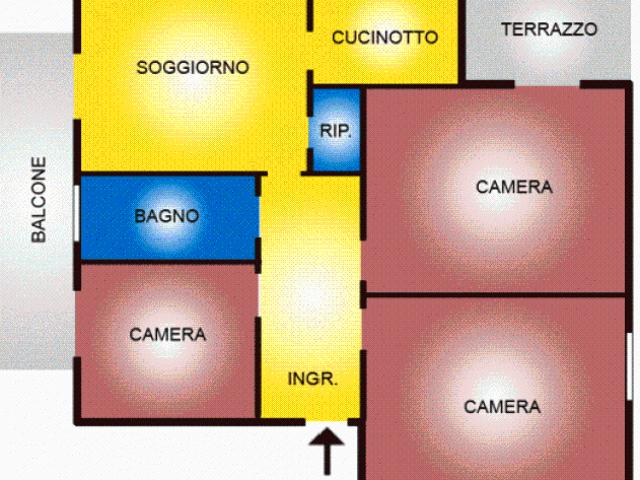 Quadrilocale in affitto a Bologna