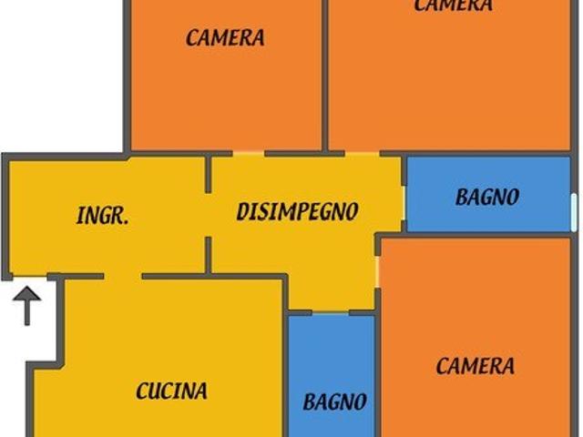 Quadrilocale in affitto a Bologna, Lame