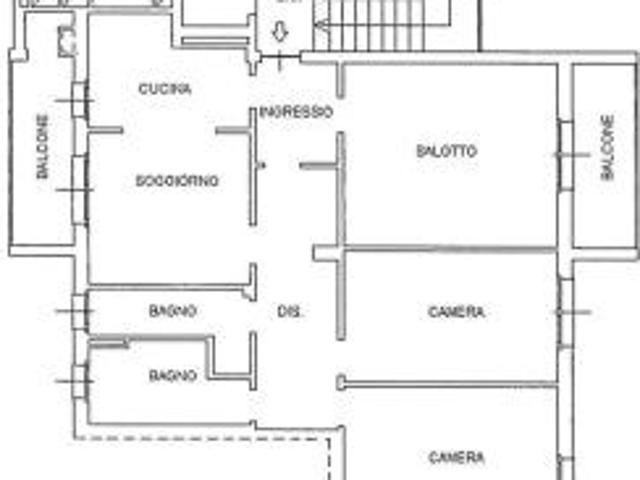 Quadrilocale in affitto a Como via Antonio Giussani, 43, Camerlata Rebbio