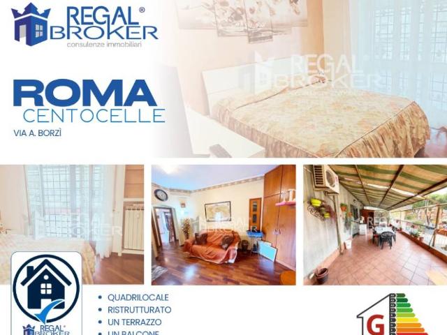Quadrilocale in affitto a Roma via Antonino Borzì, 3, Centocelle