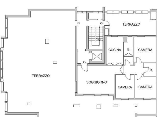 Quadrilocale in vendita a Milano via Fraschini 7