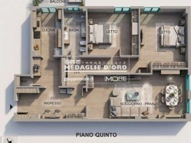 Quadrilocale in vendita a Modena via Emilia Ovest, 188, Sacca Stazione