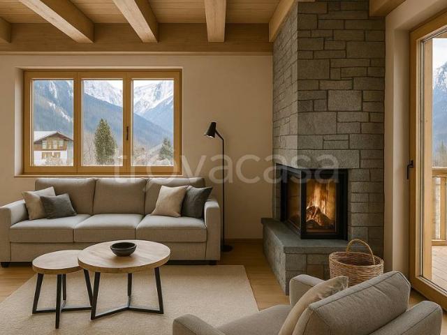 Quadrilocale in vendita a Courmayeur via della Vittoria