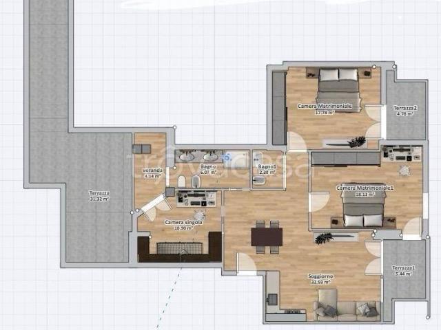 Quadrilocale in vendita a Firenze via Valdinievole, Novoli