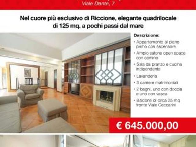 Quadrilocale in vendita a Riccione