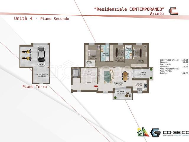 Quadrilocale in vendita a Scandiano via Pozzo Pontuto, Arceto