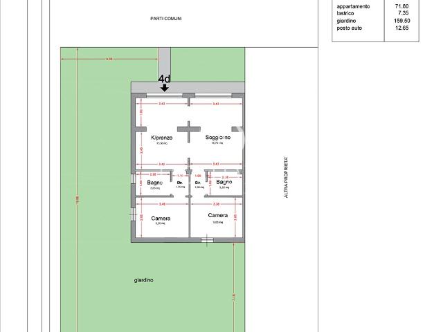 Quadrilocale in vendita in via del commendone, Grosseto