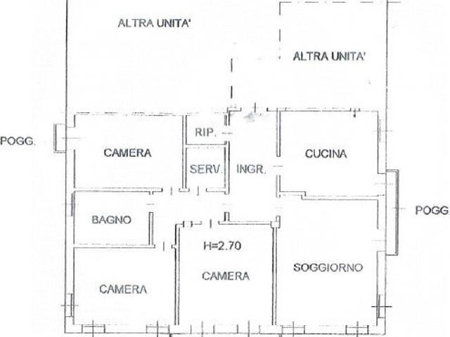 Quadrilocale parzialmente arredato con garage doppio