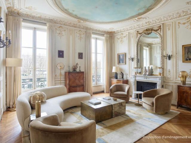Quai de Bourbon , un magnifique appartement de réception sur. 205m² Paris 4ème
