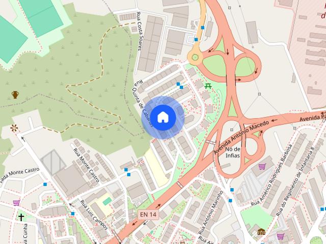 Quarto com cama casal para alugar em Braga