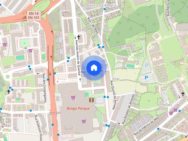 Quarto com varanda para arrendar em Braga Universidade
