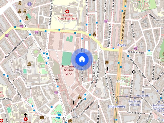 Quarto centro de Lisboa em frente a PJ
