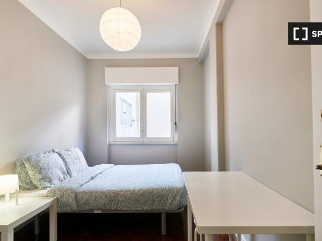 Quarto disponível para alugar em apartamento de 6 camas em Lisboa