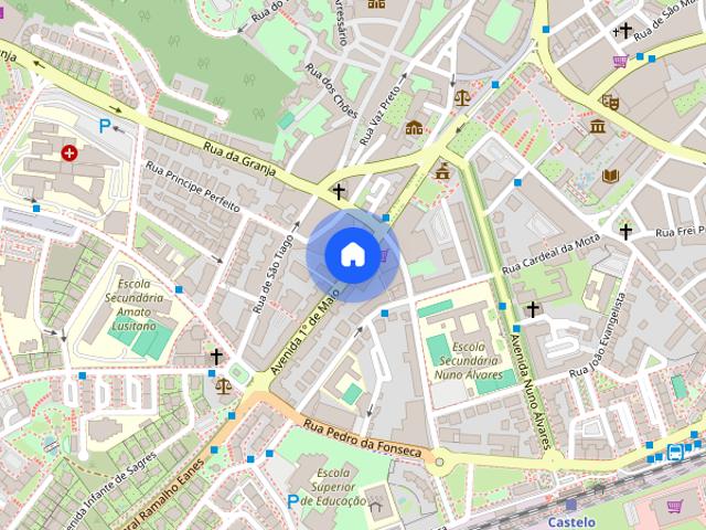 Quarto duplo para alugar em Castelo Branco