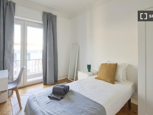 Quarto em apartamento compartilhado com 5 camas para alugar, Lisboa